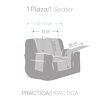 FUNDA SOFA SILVER