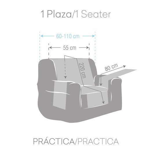FUNDA SOFA SILVER
