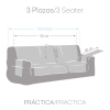 FUNDA SOFA SILVER