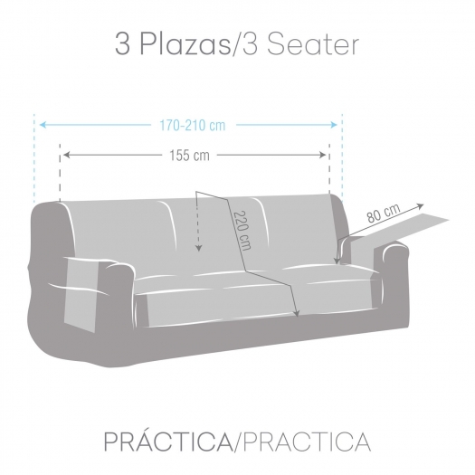 FUNDA SOFA SILVER
