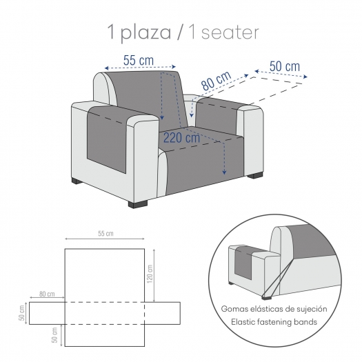 FUNDA SOFA SKY