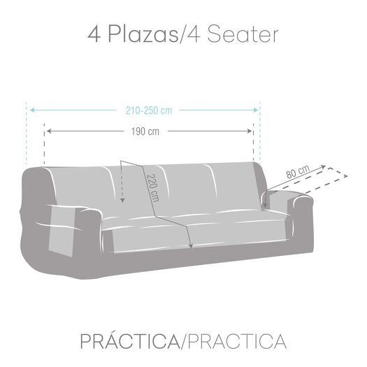FUNDA SOFA SILVER