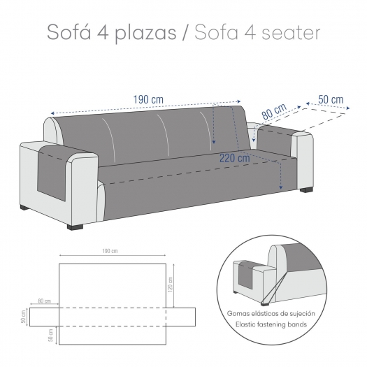 FUNDA SOFA SKY