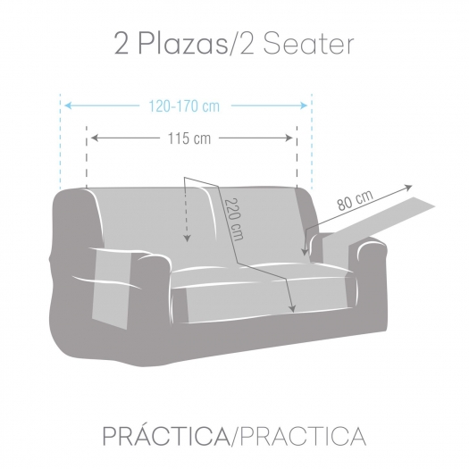 FUNDA SOFA AQUA