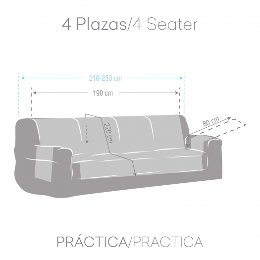 FUNDA SOFA AQUA